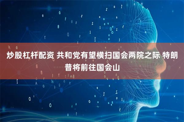 炒股杠杆配资 共和党有望横扫国会两院之际 特朗普将前往国会山