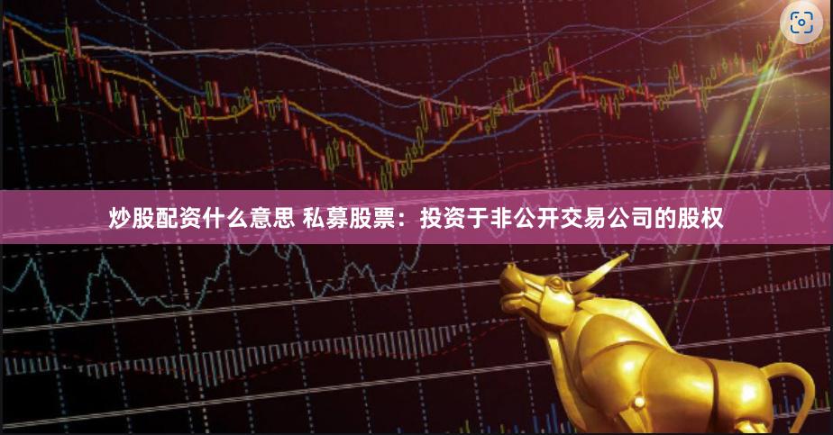 炒股配资什么意思 私募股票：投资于非公开交易公司的股权